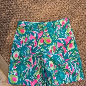 Lilly Pulitzer Boys Vibrant Tropical Print Shorts 10
